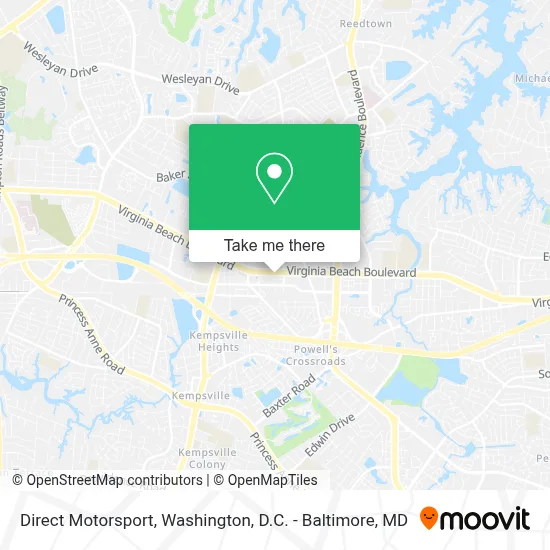 Direct Motorsport map