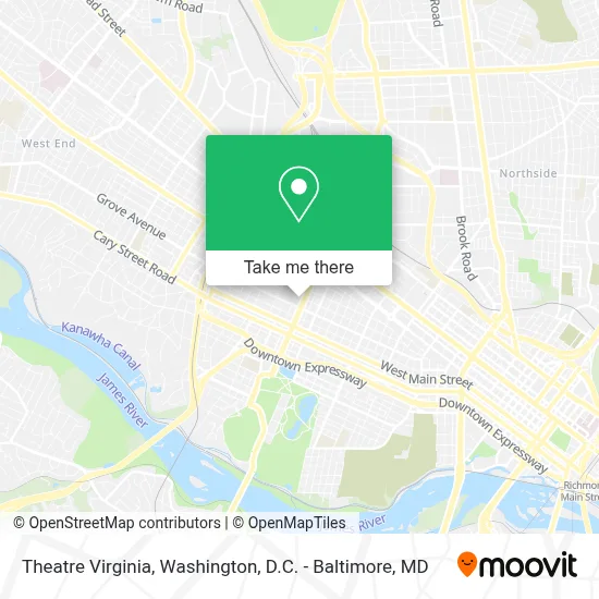 Theatre Virginia map