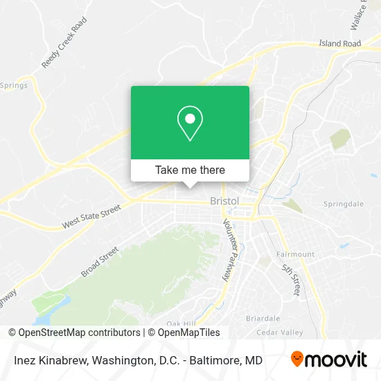 Inez Kinabrew map