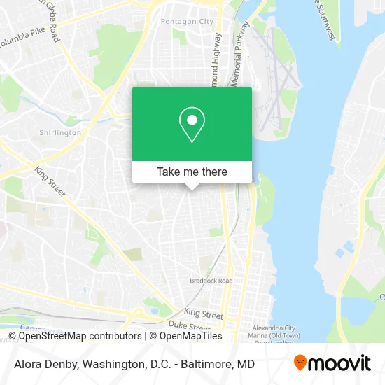 Alora Denby map