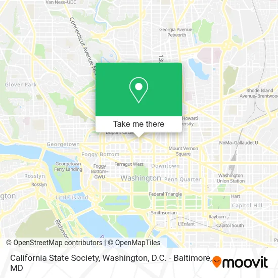 California State Society map