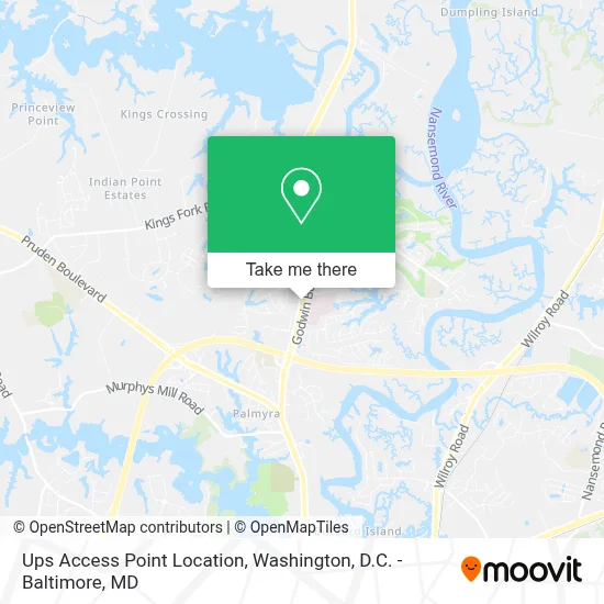 Ups Access Point Location map