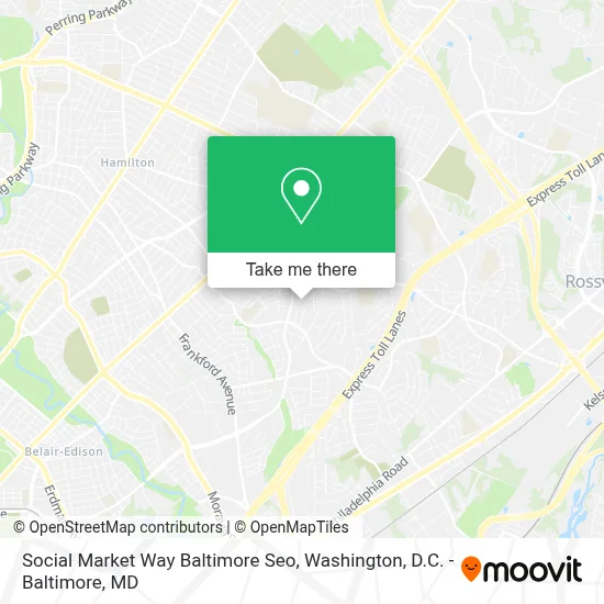 Social Market Way Baltimore Seo map
