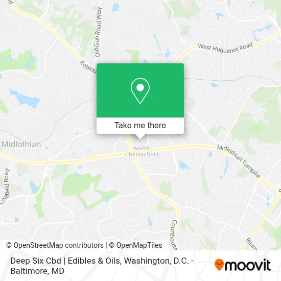 Deep Six Cbd | Edibles & Oils map