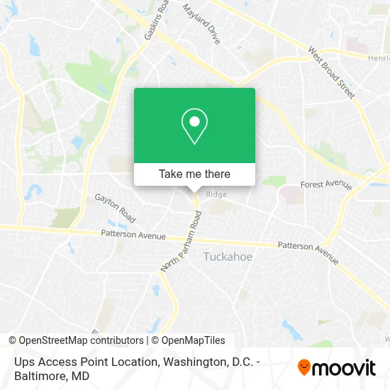 Ups Access Point Location map