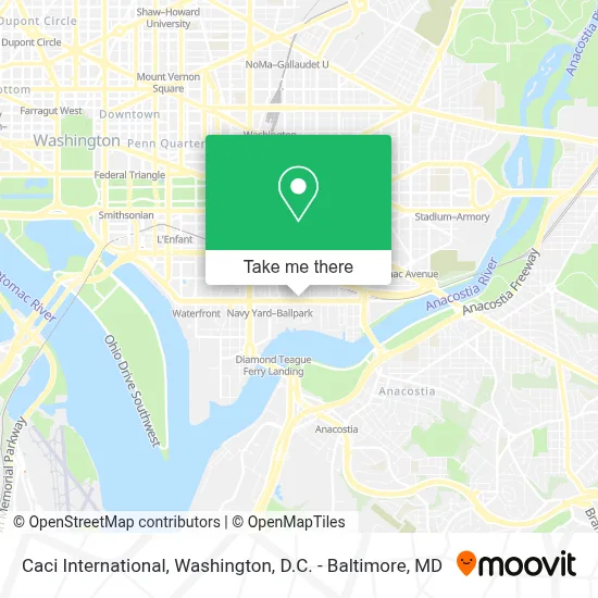 Caci International map