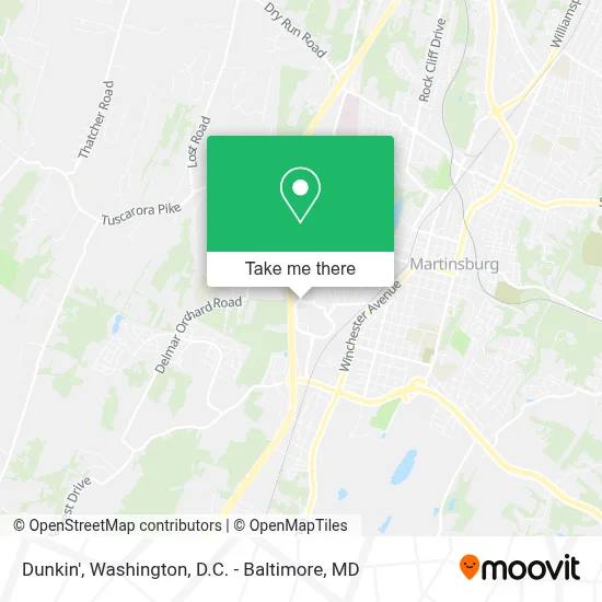 Dunkin' map
