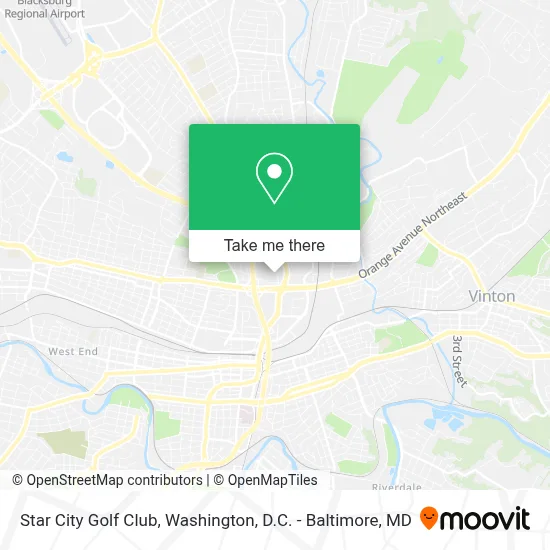 Star City Golf Club map