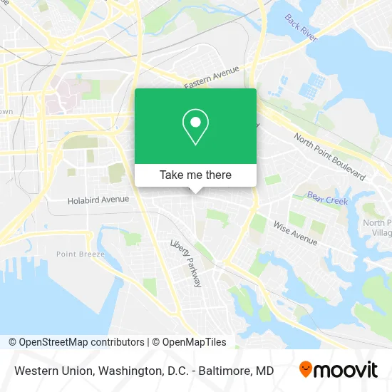Western Union map