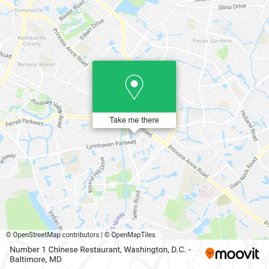 Number 1 Chinese Restaurant map