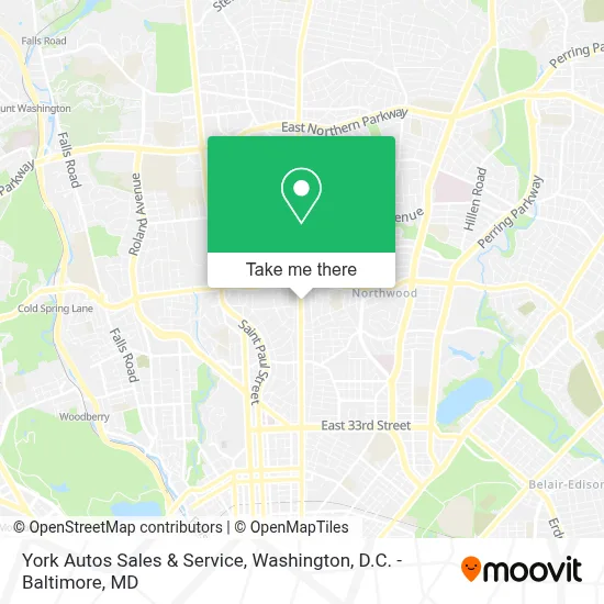 York Autos Sales & Service map