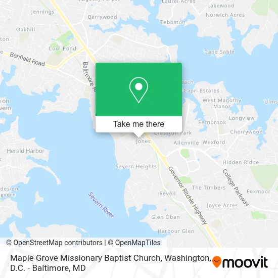 Maple Grove Missionary Baptist Church map