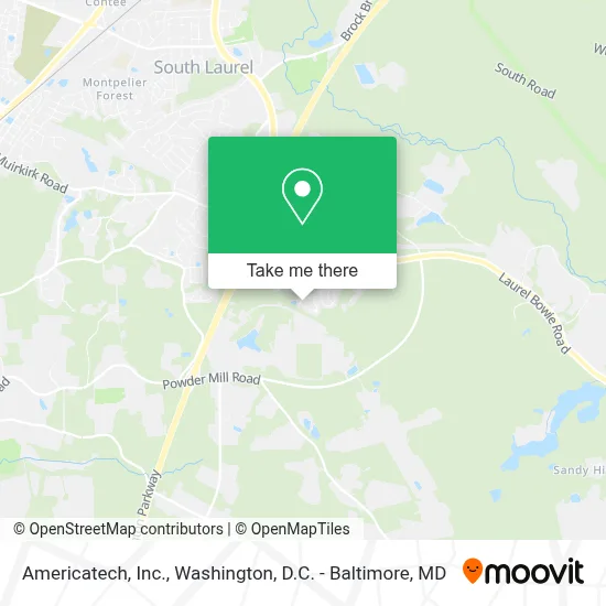 Americatech, Inc. map