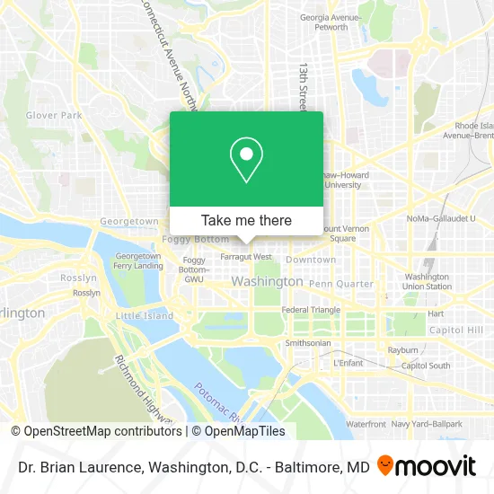 Dr. Brian Laurence map