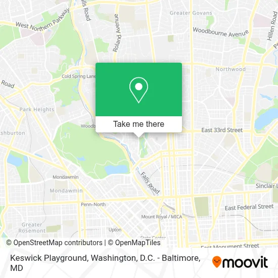 Keswick Playground map