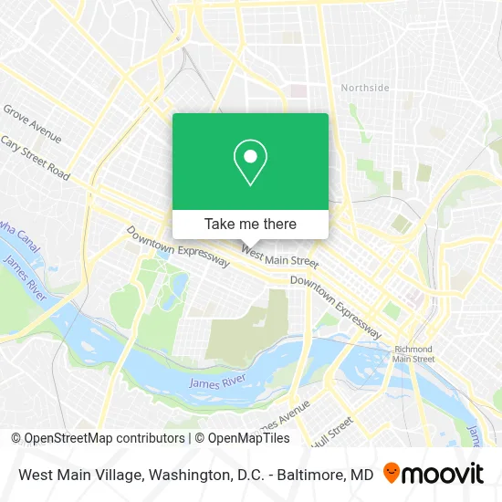 West Main Village map