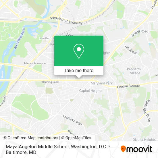 Maya Angelou Middle School map