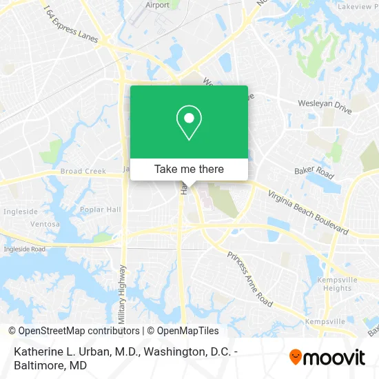 Katherine L. Urban, M.D. map