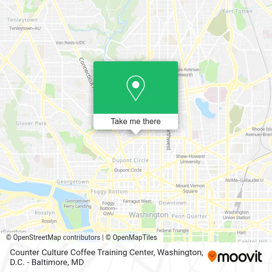 Counter Culture Coffee Training Center map