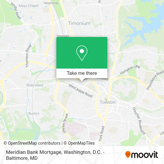 Meridian Bank Mortgage map