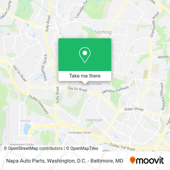 Napa Auto Parts map
