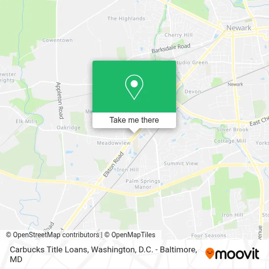 Carbucks Title Loans map