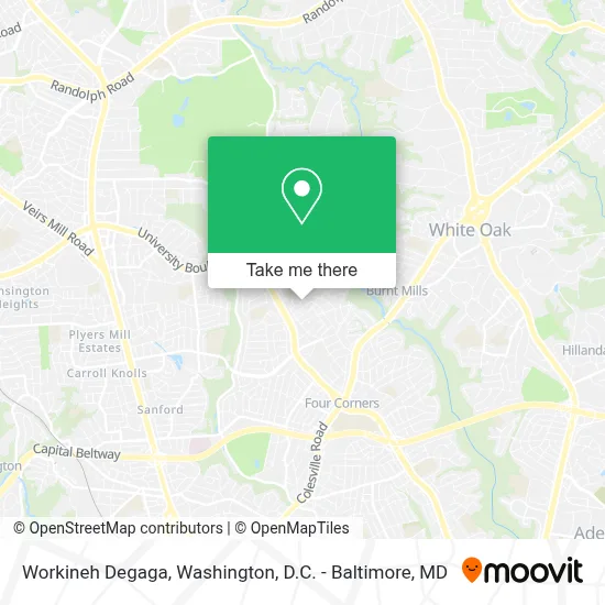 Workineh Degaga map