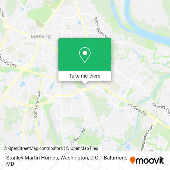 Stanley Martin Homes map