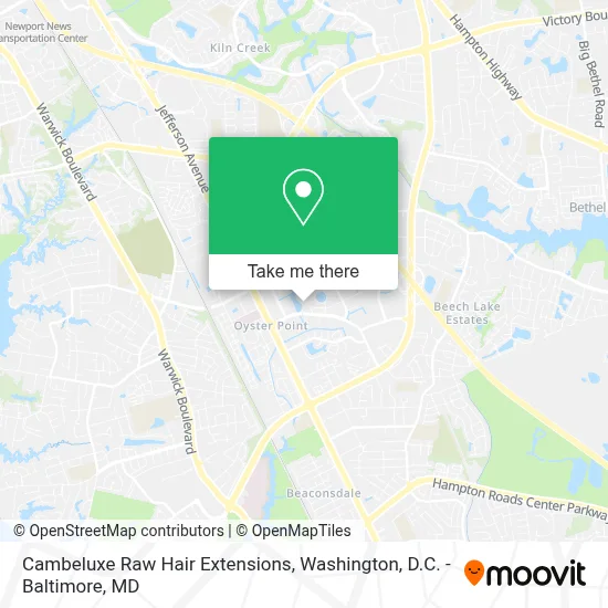 Cambeluxe Raw Hair Extensions map