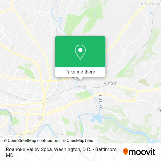 Roanoke Valley Spca map