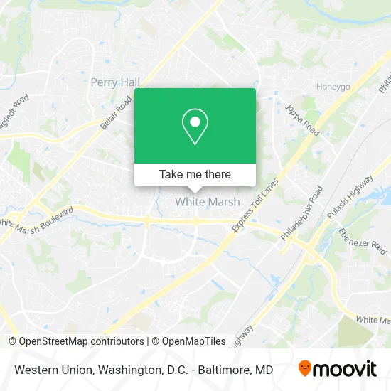 Western Union map