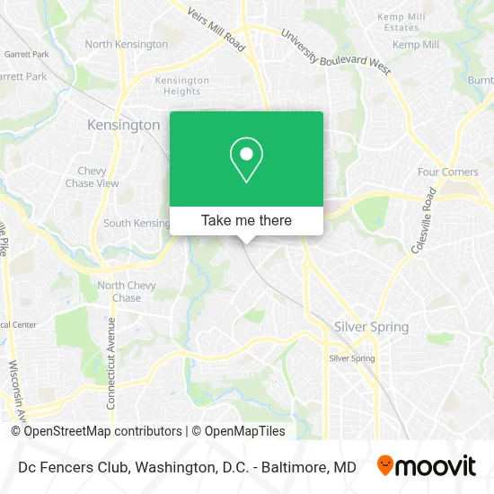 Dc Fencers Club map