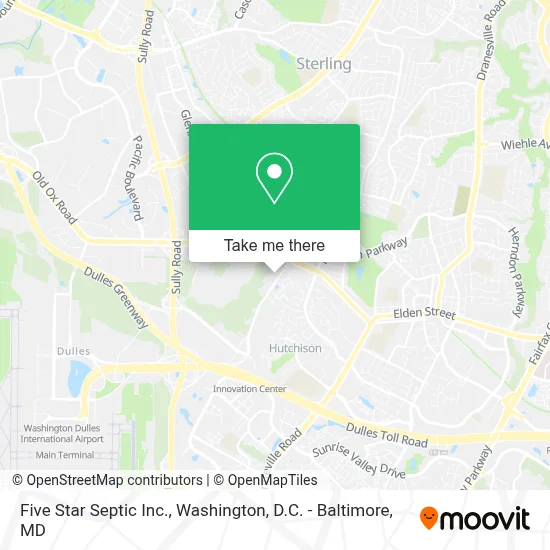 Five Star Septic Inc. map