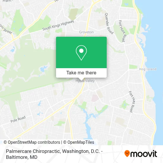 Palmercare Chiropractic map
