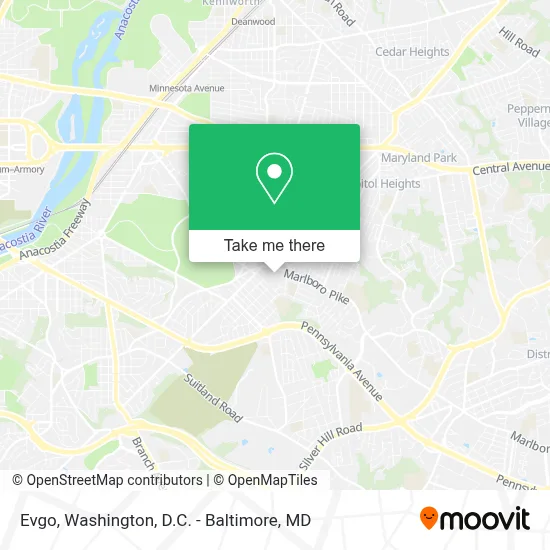 Evgo map