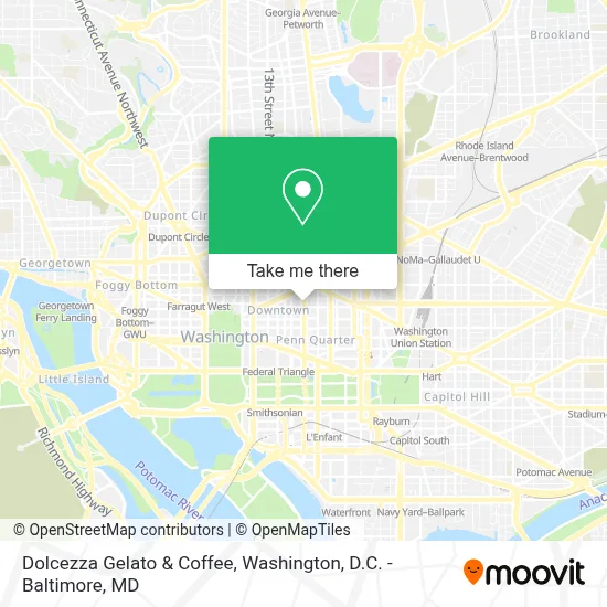 Dolcezza Gelato & Coffee map
