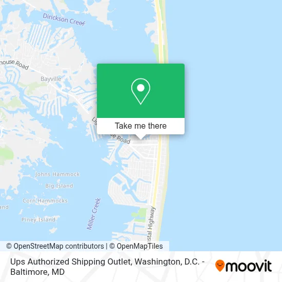 Ups Authorized Shipping Outlet map