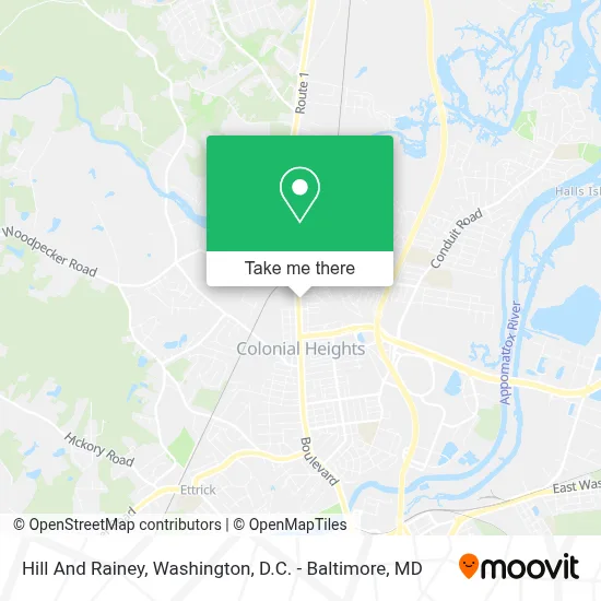 Hill And Rainey map
