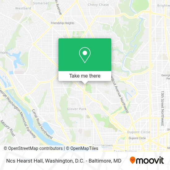 Ncs Hearst Hall map