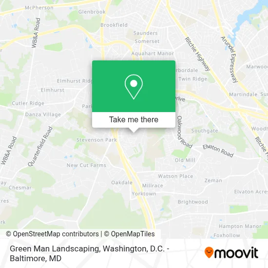 Green Man Landscaping map