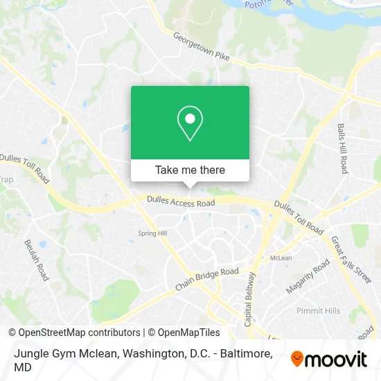 Jungle Gym Mclean map