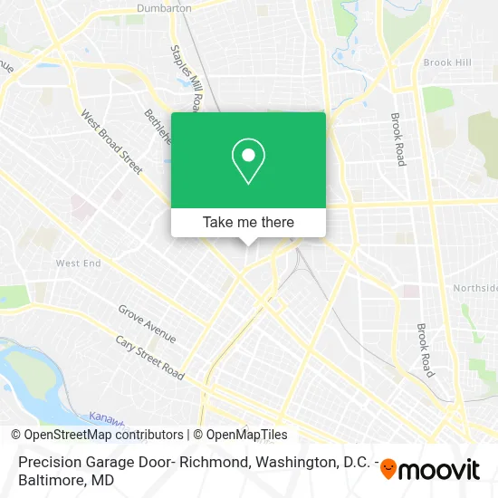 Precision Garage Door- Richmond map