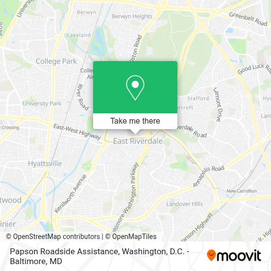 Papson Roadside Assistance map