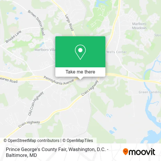 Prince George's County Fair map