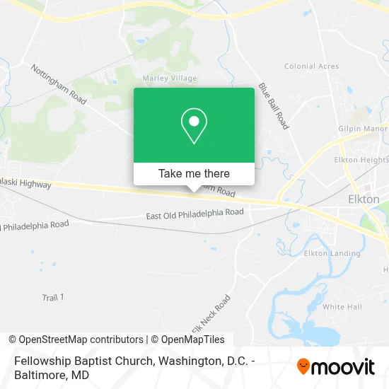 Fellowship Baptist Church map