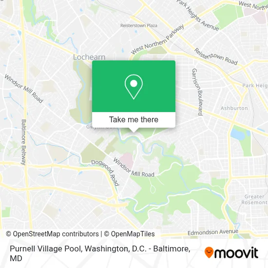 Purnell Village Pool map