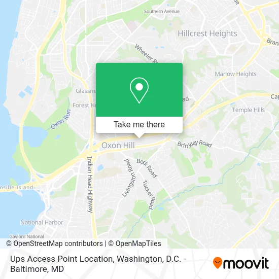 Ups Access Point Location map