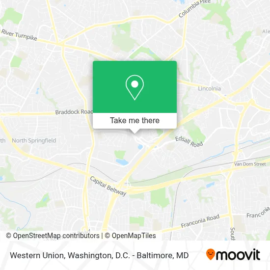 Western Union map