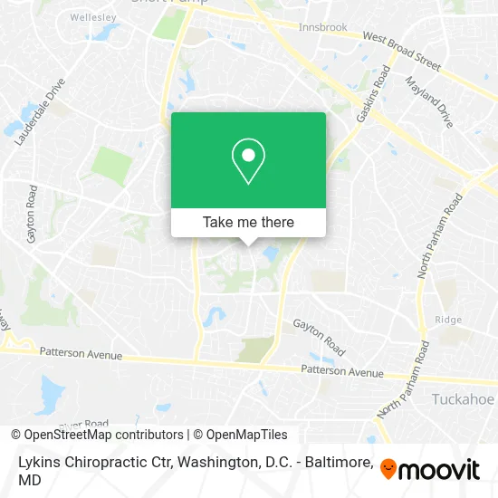Lykins Chiropractic Ctr map