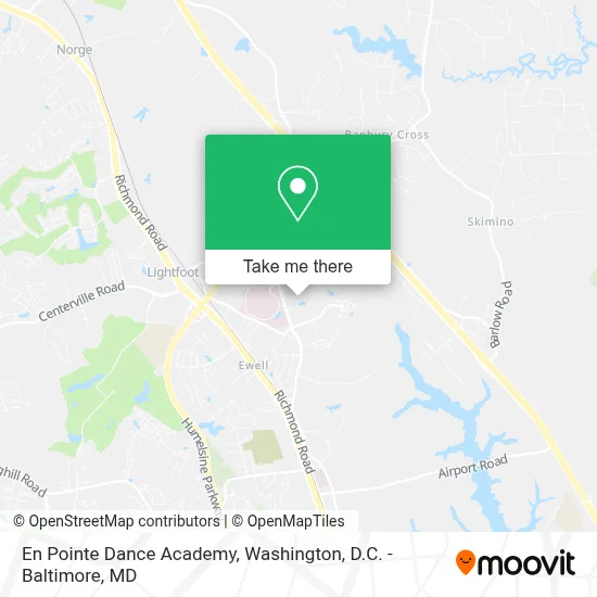 En Pointe Dance Academy map